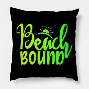 Neon Beach Ground Pillow