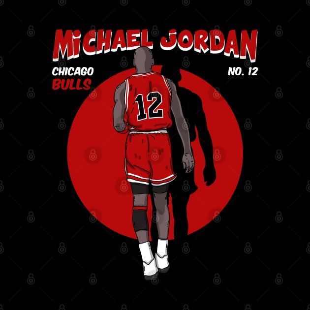 Michael Jordan Comic Style Art by Luna Illustration