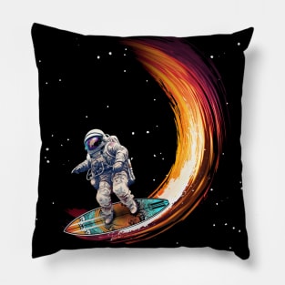 Astronaut Space Surfer Pillow