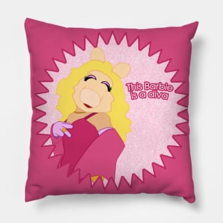 Miss Piggy Barbie Pillow