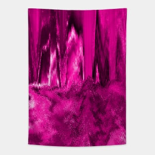 Melted Glitch Pink Tapestry