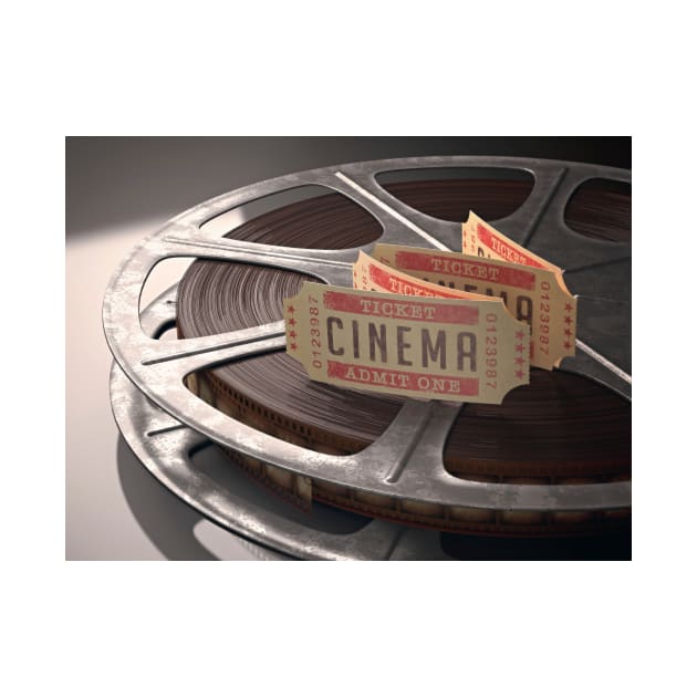 Cinema tickets and movie reel (F010/7798) by SciencePhoto