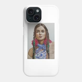 mujer nativa interpretación Phone Case