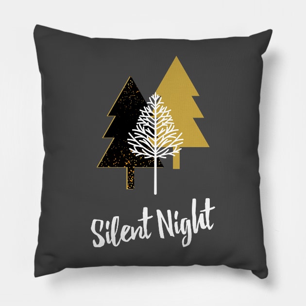 Xmas trees Pillow by grafart