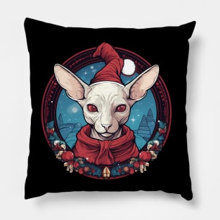 Sphynx Cat Xmas, Love Cats Pillow