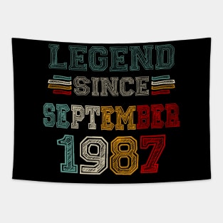 36 Years Old Legend Since September 1987 36th Birthday Tapestry