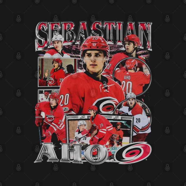 Sebastian Aho Vintage Bootleg by Richard Michaud Art