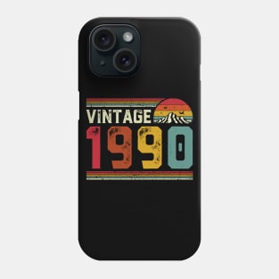 Vintage 1990 Birthday Gift Retro Style Phone Case