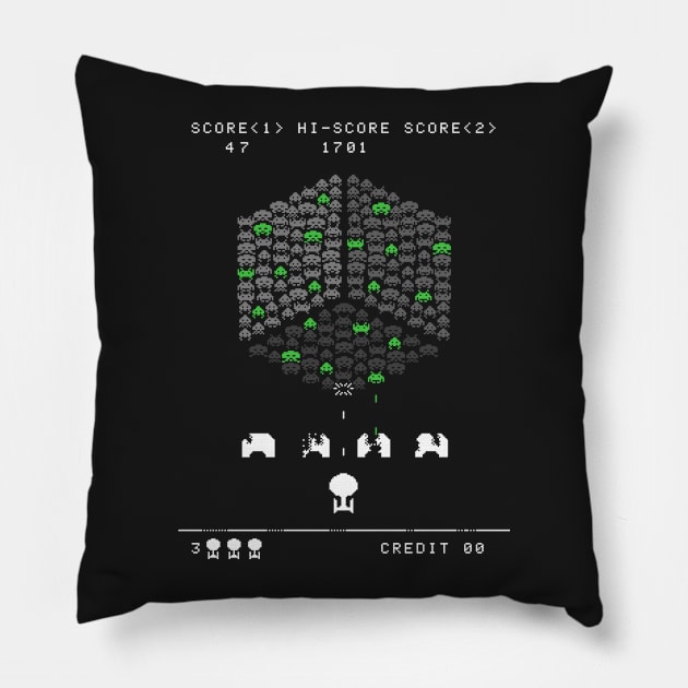 Assimilation Invaders Pillow by RyanAstle