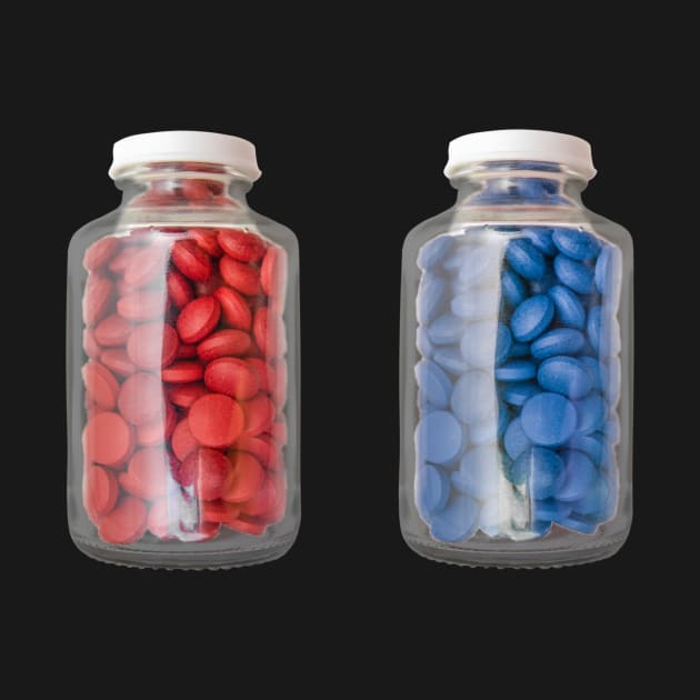 Red Or Blue Pill Concept by mrdoomits