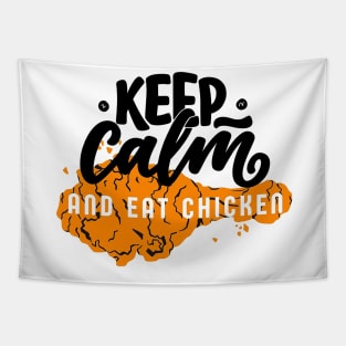 keep calm and eat chicken Tapestry