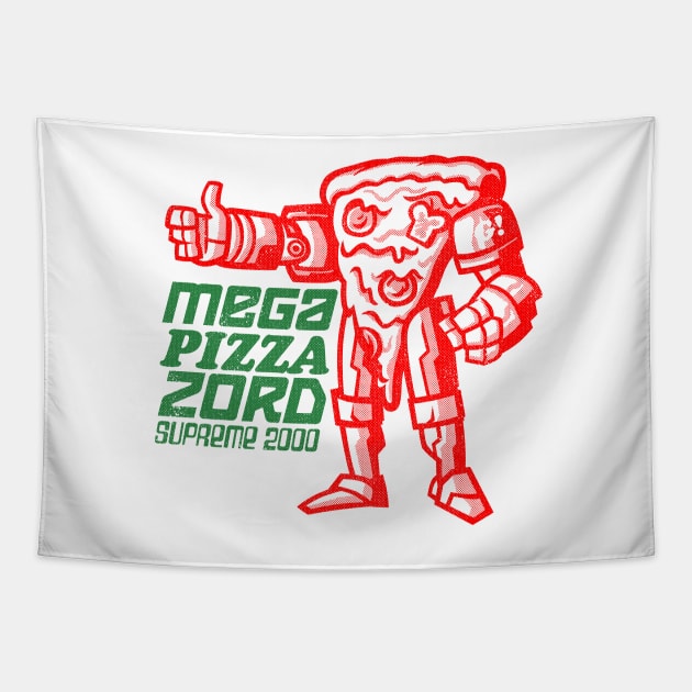 MEGA PIZZA ZORD SUPREME 2000 Tapestry by GiMETZCO!