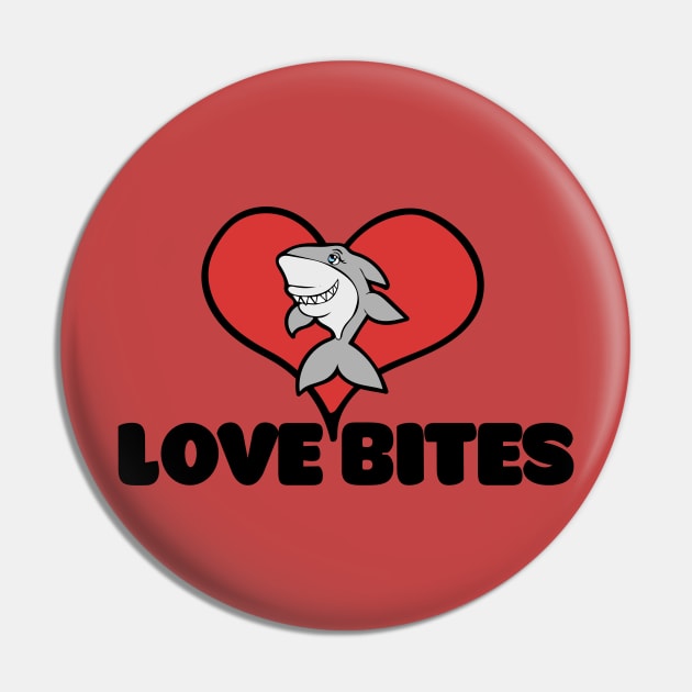 Loves bites shark Pin by bubbsnugg