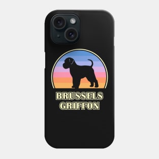 Brussels Griffon Vintage Sunset Dog Phone Case