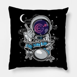 Astronaut Drummer Evergrow EGC Coin To The Moon Crypto Token Cryptocurrency Blockchain Wallet Birthday Gift For Men Women Kids Pillow