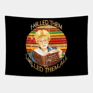 I killed Them I Kill Them all-Vintage Tapestry