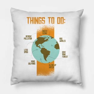 Earth Day 2024 Environmental Awareness Things To Do Pillow