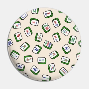 Scattered Mahjong Game Tiles in Ivory Cream Background. It's Mahjong Time! Pin