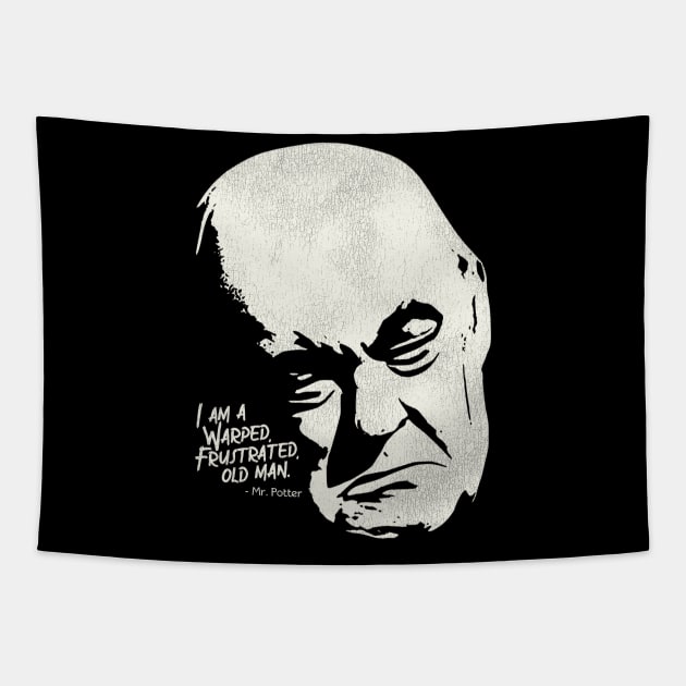 Potter: Warped, Frustrated, Old Man Tapestry by darklordpug