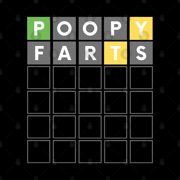 FUNNY WORD GAME POOPY FARTS by apparel.tolove@gmail.com