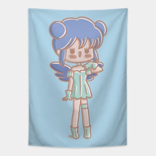 mew mint kawaii fan art Tapestry