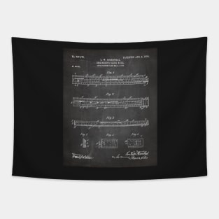 Engineering Patent - Engineers Slide Rule Art - Black Chalkboard Tapestry