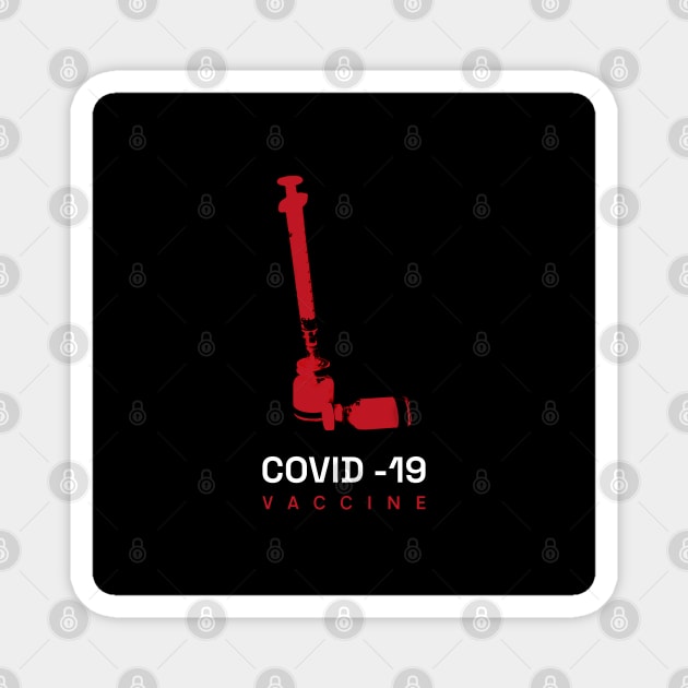 Covid Vaccine Magnet by Kardemirov