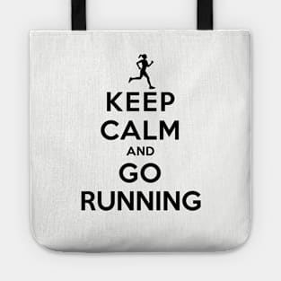 Keep Calm and Go Running (Female) Tote