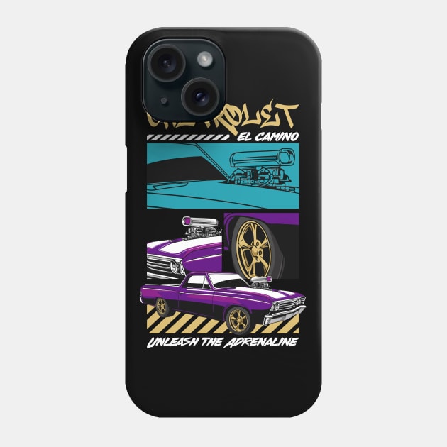 Retro El Camino Car Phone Case by milatees