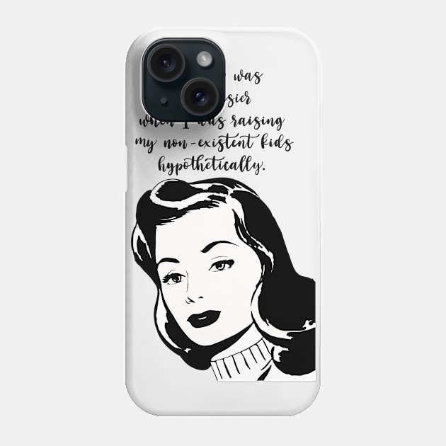 Parenting Hypothetical kids Phone Case by AndreaBlack