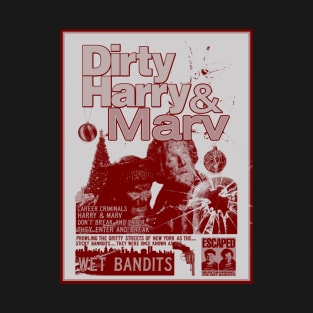 Dirty Harry And Marv Action Movie Poster (Home Alone/Dirty Harry Parody) T-Shirt