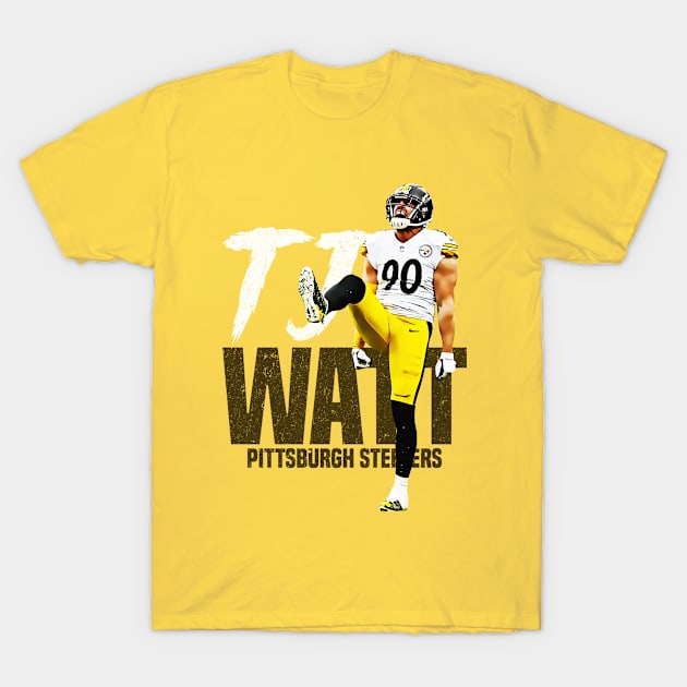 T.J. Watt Shirt, Pittsburgh Football Men's Cotton T-Shirt