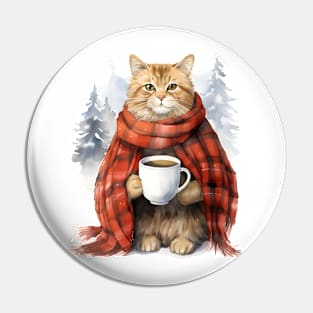 Coffee Cat Pin