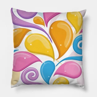 Abstract splash Pillow