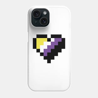 Nonbinary heart Phone Case