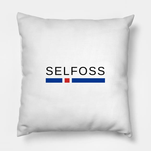 Selfoss Iceland Pillow by icelandtshirts