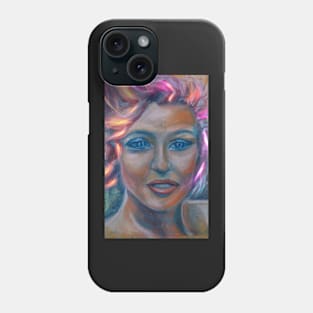 Marilyn Monroe with shiny hair Phone Case