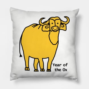 Year of the Ox Yellow Pillow