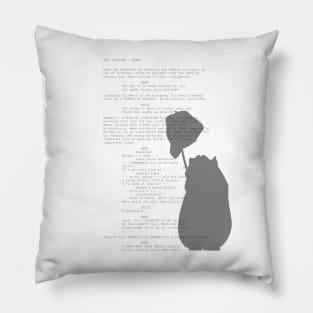 Emile script art Pillow