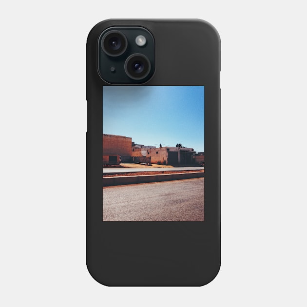 Old Roadside Buildings in Morocco Phone Case by visualspectrum