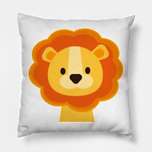 Lion, cute baby lion, nursery wall art Pillow