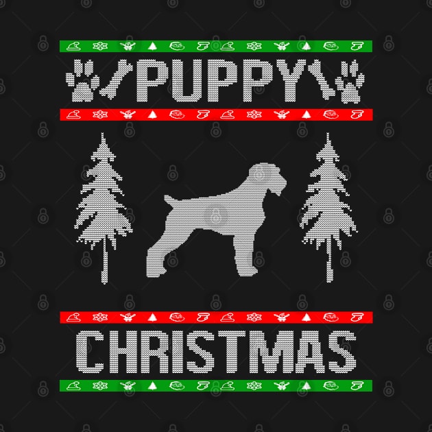 German Wirehaired Pointer Ugly Christmas Sweater Design Puppy Dog Lover Breed by familycuteycom