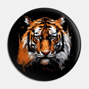 Colorful Tiger Head Pin