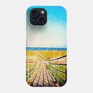 path to beach at evening Phone Case