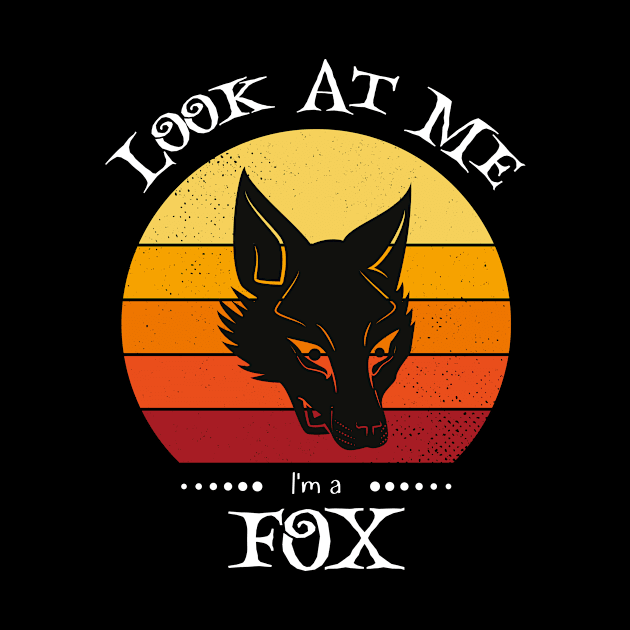 Funny Halloween Animal Look At Me Im a Fox by Art master