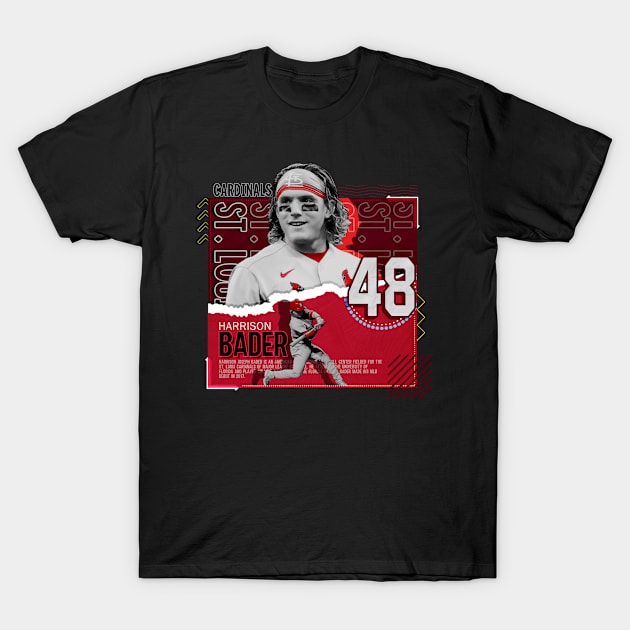 Rinkha Harrison Bader Baseball Paper Poster Cardinals T-Shirt