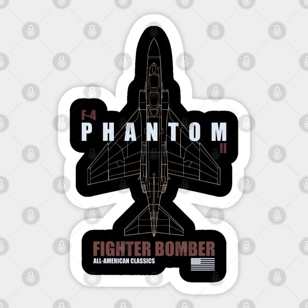 F-4 Phantom II - Us Air Force F4 Phantom 2 - Sticker | TeePublic
