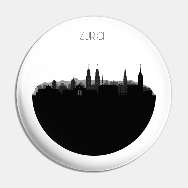 Zurich Skyline Pin by inspirowl