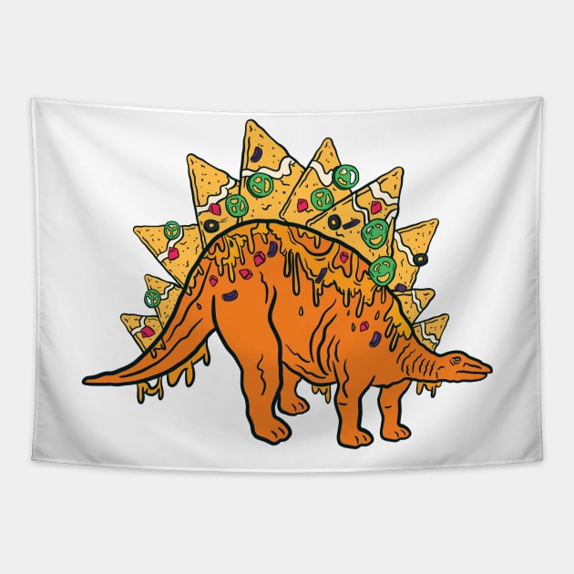 Nachosaurus Tapestry by Sasha Banana 