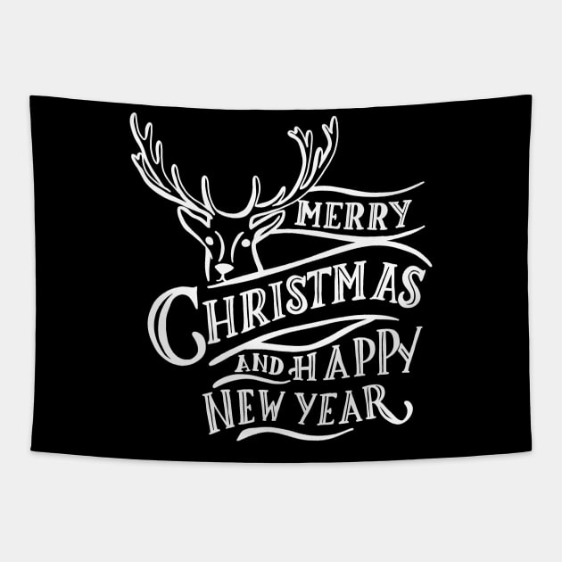 Merry Christmas and Happy New Year Tapestry by valentinahramov